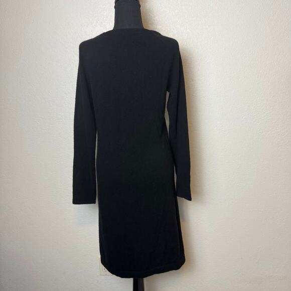 Hayden Cashmere Dress - Black and Grey Animal Print - Picture 3 of 8